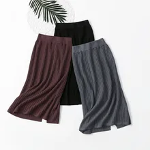 Вязаные теплые юбки для женщин, s, готический стиль, миди, для женщин, для школы, для женщин, зимняя, с высокой талией, вязанная юбка, твид, осень, Harajuku