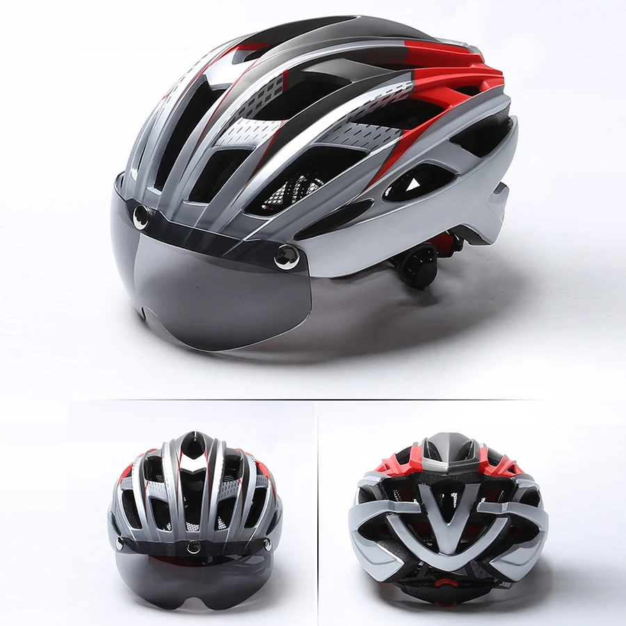 Сверхлегкий MTB шлем велосипедный шлем с Goggle велосипед Горный шоссейный шлем велосипедный гоночный цельный плесень запасные части велосипеды