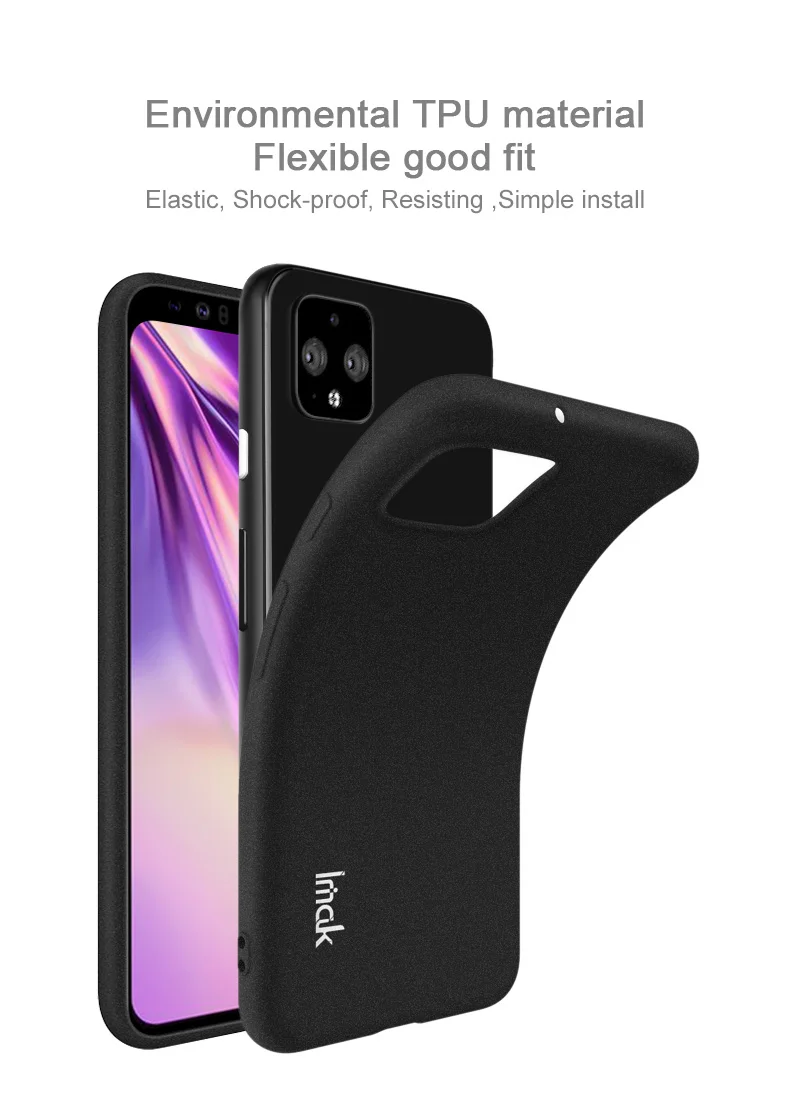 Imak ковбойская серия для Google Pixel 4 4XL чехол для телефона матовый, мягкий, из ТПУ чехол+ Защитная пленка для экрана+ кольцо держатель