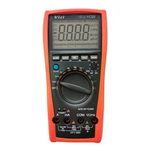 Vici – multimètre numérique VC99 à 6000 chiffres, plage automatique, 20a, courant, tension AC/DC, résistance, capacité, testeur de température
