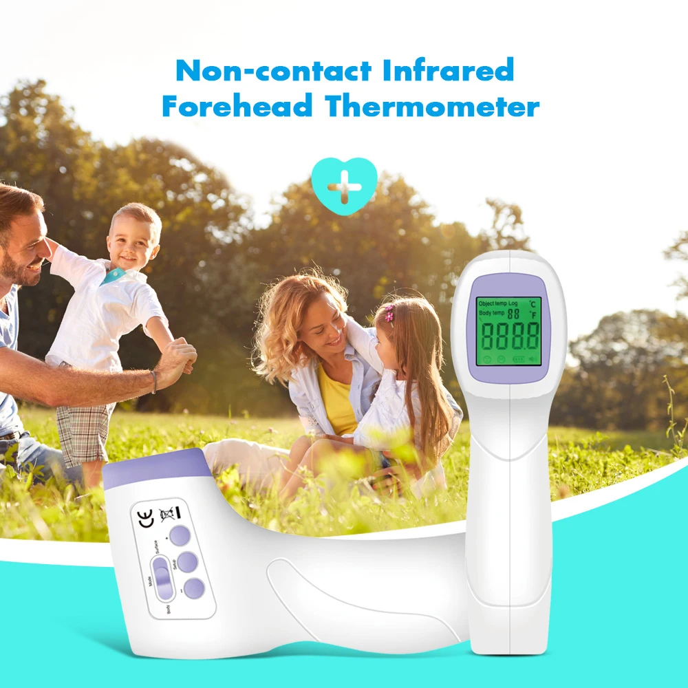 

In Stock Infrared Thermometer Gun Non-Contact Temperature Measurement Device Thermometers Large-Size LCD Screen Infrared Sensor
