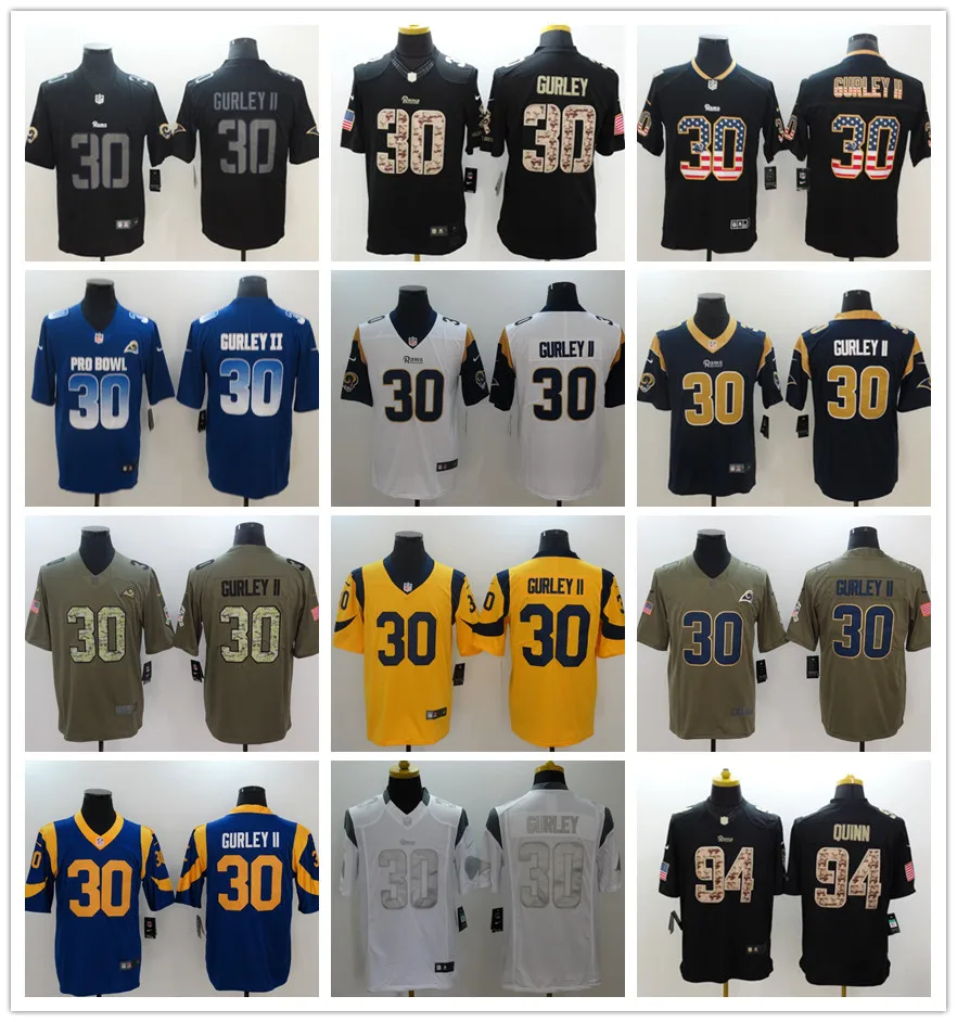 Мужские футбольные майки в стиле Лос-Анхелес Аарон Дональд Джаред Гофф Тодд гурли II Купер Kupp