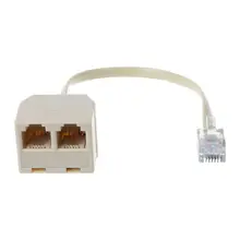Aliexpress - Telephone Splitter RJ11 6P4C 1 Male to 2 Female Adapter  RJ11 to RJ11  Separator