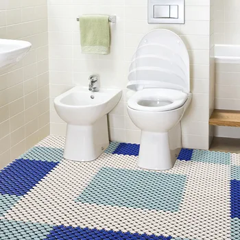 

DIY can be cut and spliced ​​floor mat bathroom anti-slip mat shower room waterproof mat foot pad sanitary partition water pad