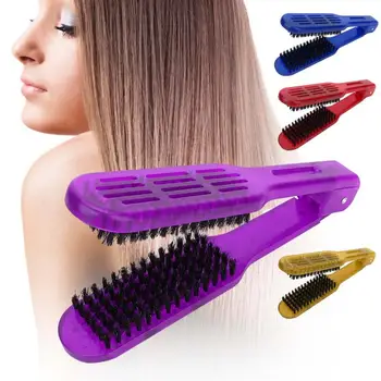 

Hair Straightening Plywood Comb Straightener Anti-Static Styling Comb Hairdressing Tool