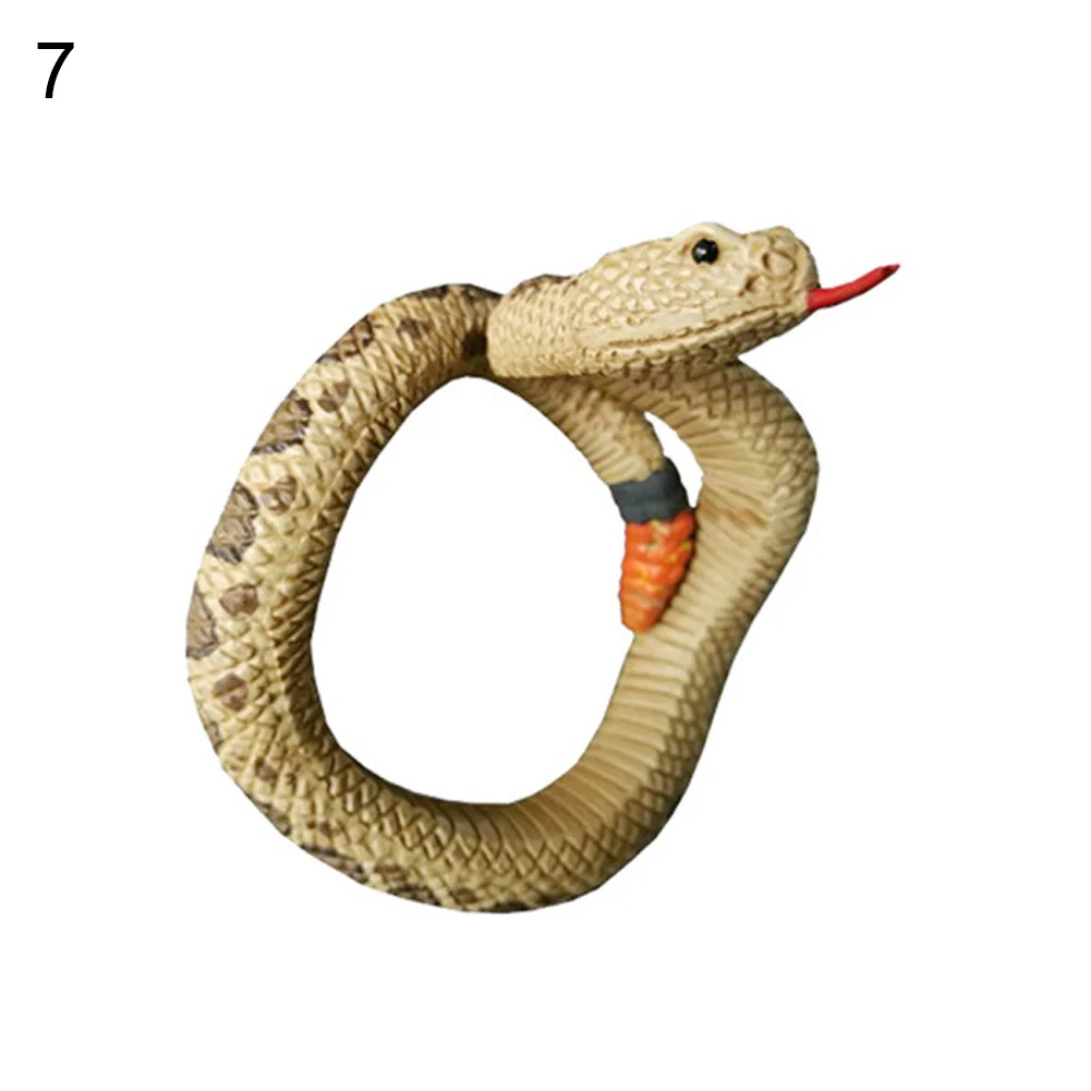 Моделирование ПВХ браслет-змейка игрушка для розыгрыша принадлежности для Хэллоуина подарок вечерние Игрушка Шутка; Новинка - Цвет: 7