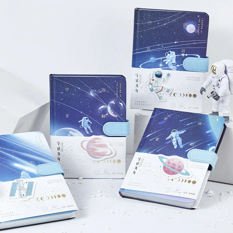 

1 pc Novelty Notebook Cosmic Astronaut Planner Book Creative Bullet Journal Stationery Office Supplies Christmas Gift for Kids