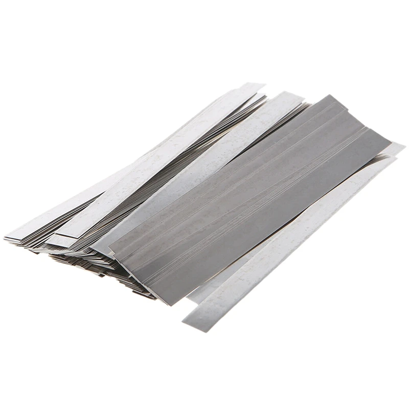 

100Pc 0.15X8X100mm Pure Nickel Plate 99.96% Strap Strips Sheets Welder Equipment