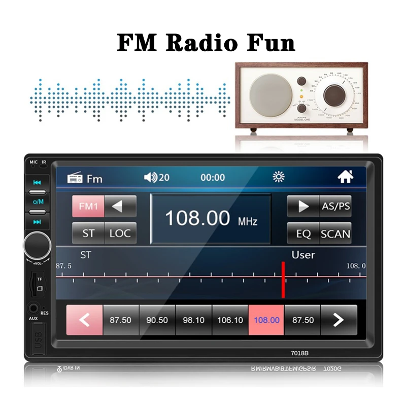 LTBFM 2 din автомагнитолы 7 &quotСенсорный экран аудио стерео автомагнитола видео
