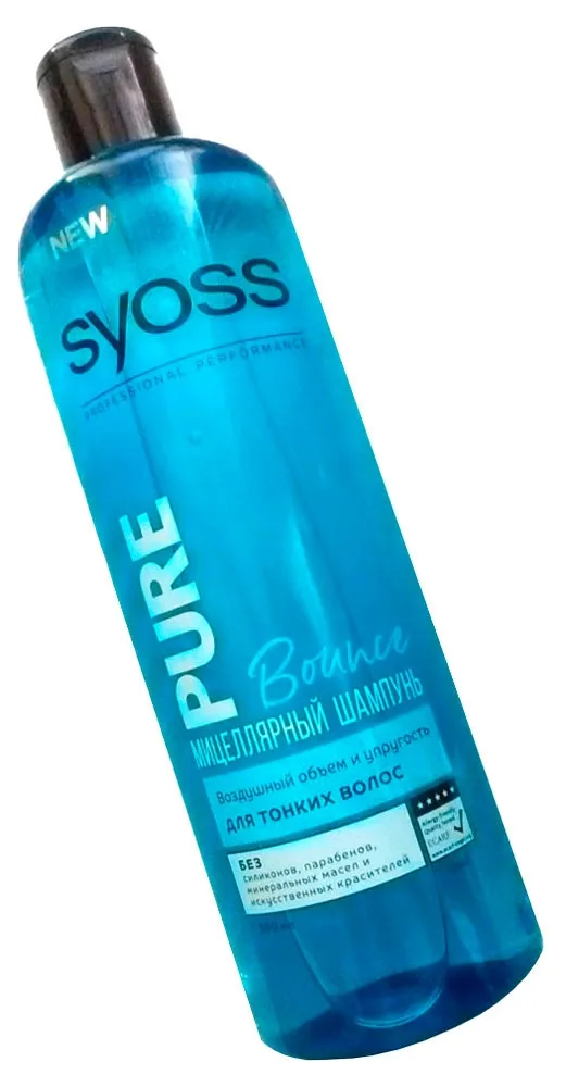 Шампунь для тонких волос Syoss Pure Bounce «Мицеллярный», 500 мл