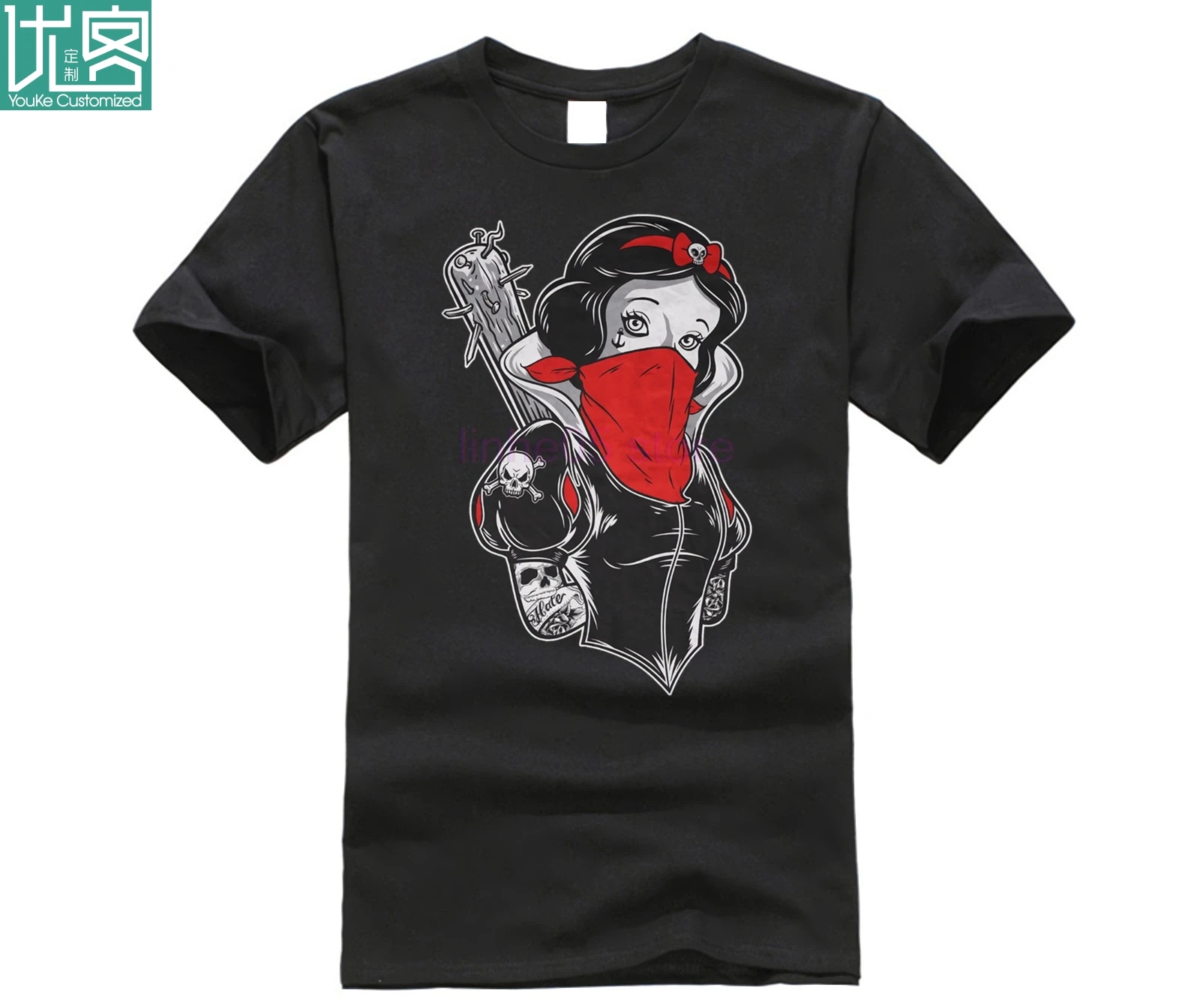 camiseta blancanieves tatuada