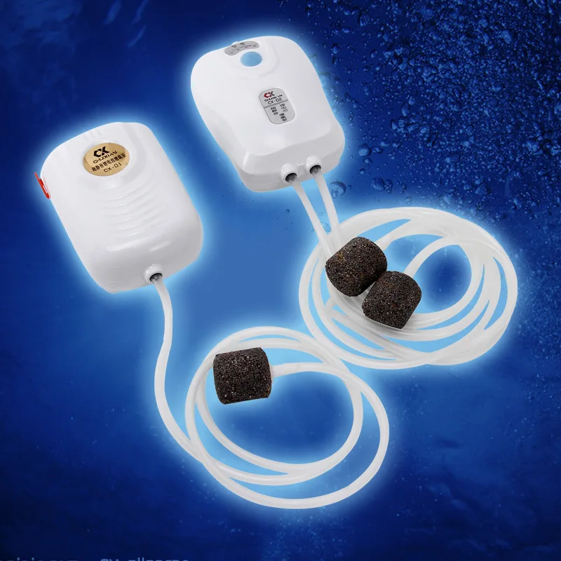 

Charge Oxygen pump Rechargeable Energy Saving Power Quiet Oxygen Pump with Air Stone Suitable for Indoors Power Outages Fishing