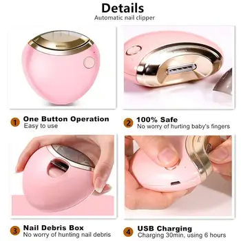 

New Electric Automatic Nail Clippers Trimmer Nail Cutter Tools Scissors Manicure Adult Body For Baby Care U3T3