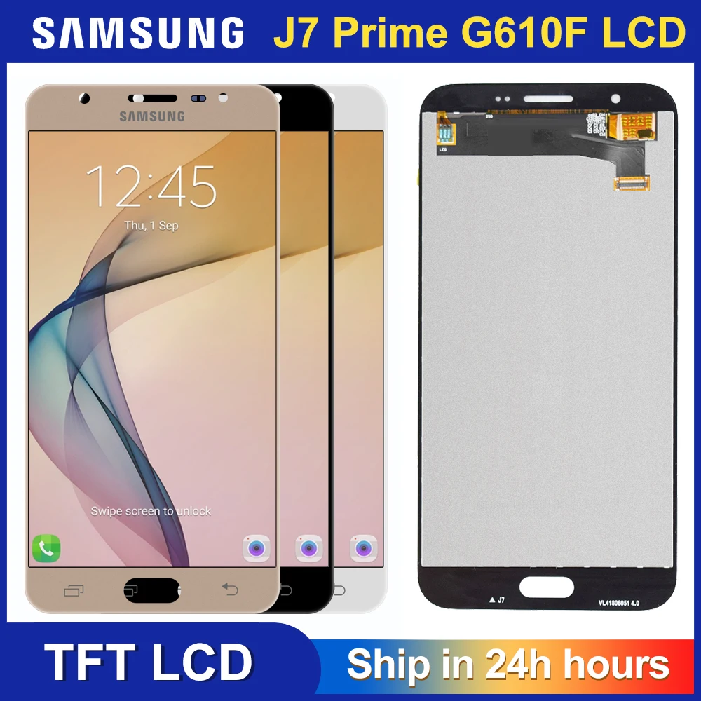 Сменный ЖК экран 5 дюйма дигитайзер для Samsung Galaxy J7 Prime G610 G610F On7 2016 G6100 сенсорный в