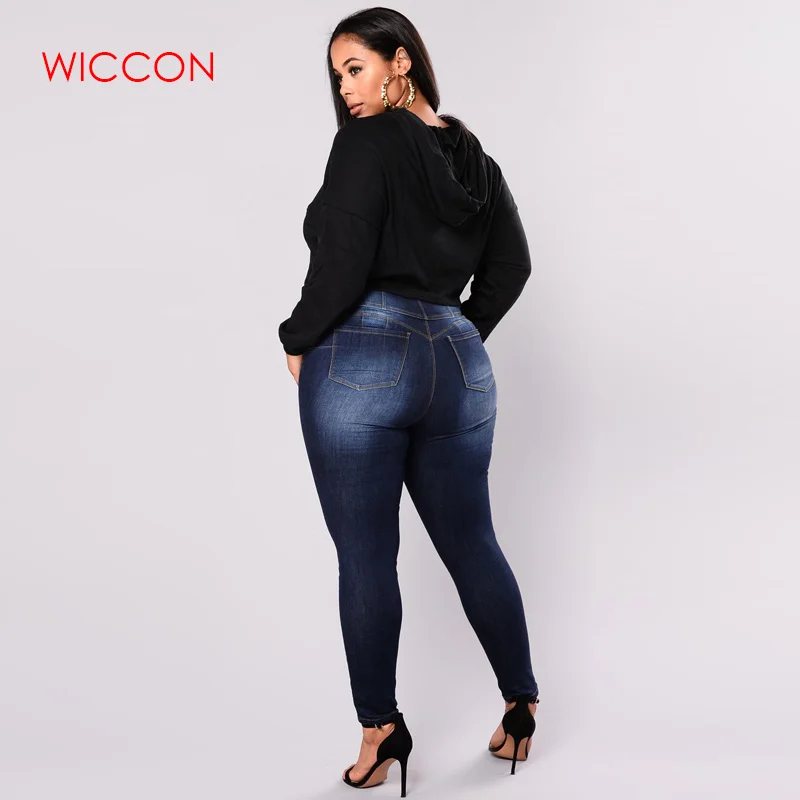 Женские джинсы, 5XL, плюс размер, Feminino, повседневные, пуш-ап, джинсы, стрейчевые, с высокой талией, обтягивающие, облегающие, брюки