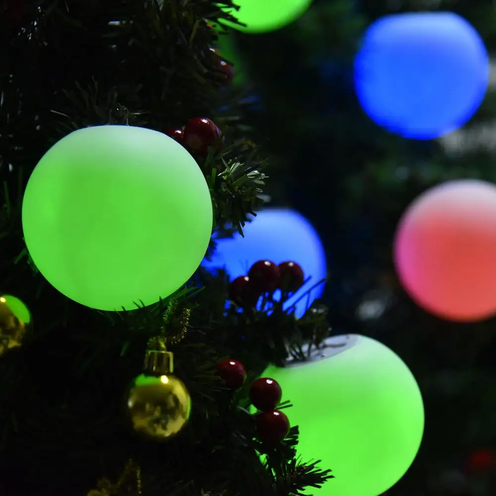 

IP67 Waterproof Led Floating Pool Light Ball 16 colors Decorative Christmas Lantern with RF Remote Control for Swimming Pool