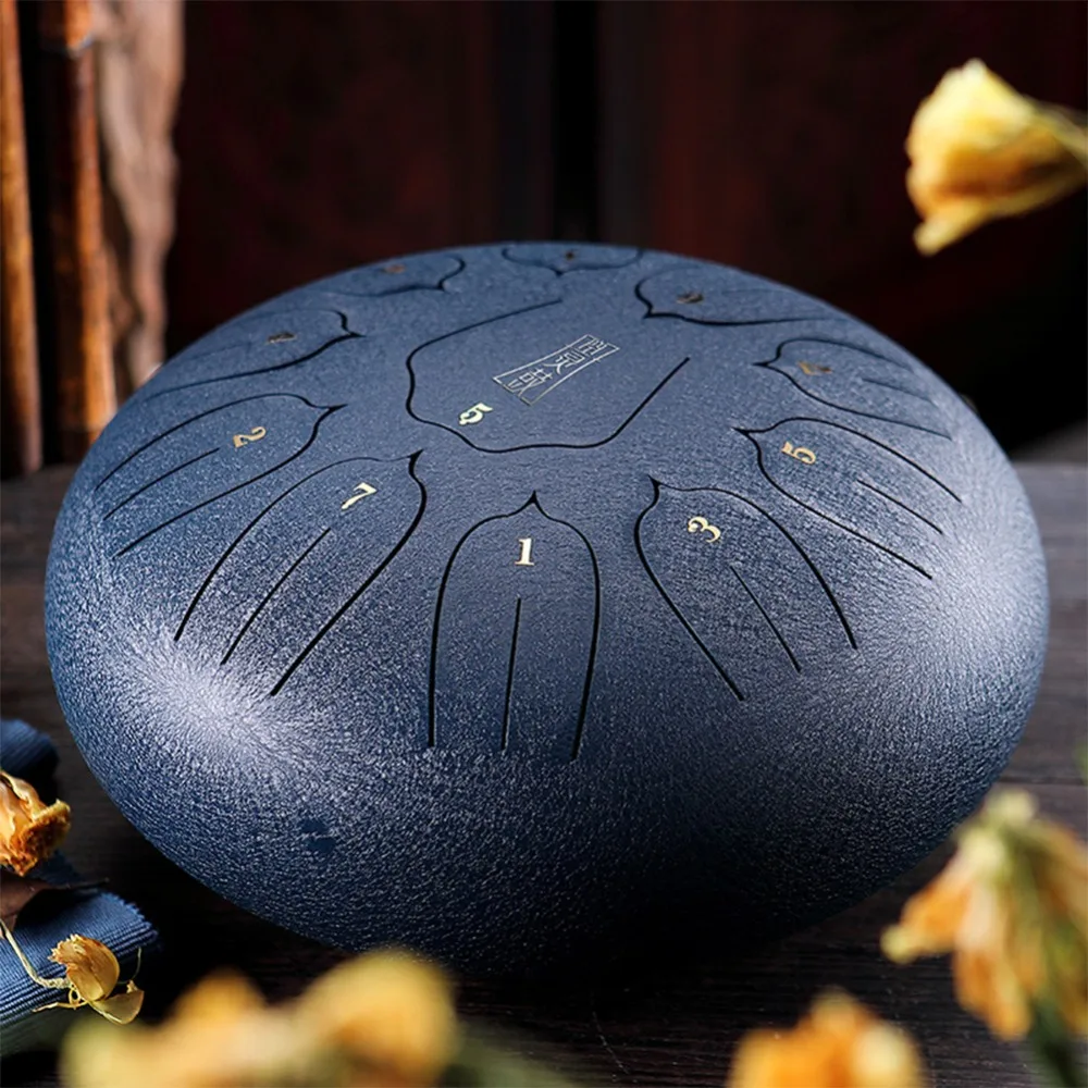 10 дюймов стальной язык барабана Handpan ручные барабаны Major 11 Notes Tankdrum с сумкой