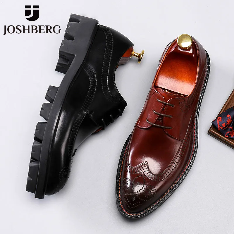 

JOSHBERG High Quality Men Shoes Classic Comfort Oxfords Men Classic Style Dress Shoes For Men Zapatillas Hombre Deportiva
