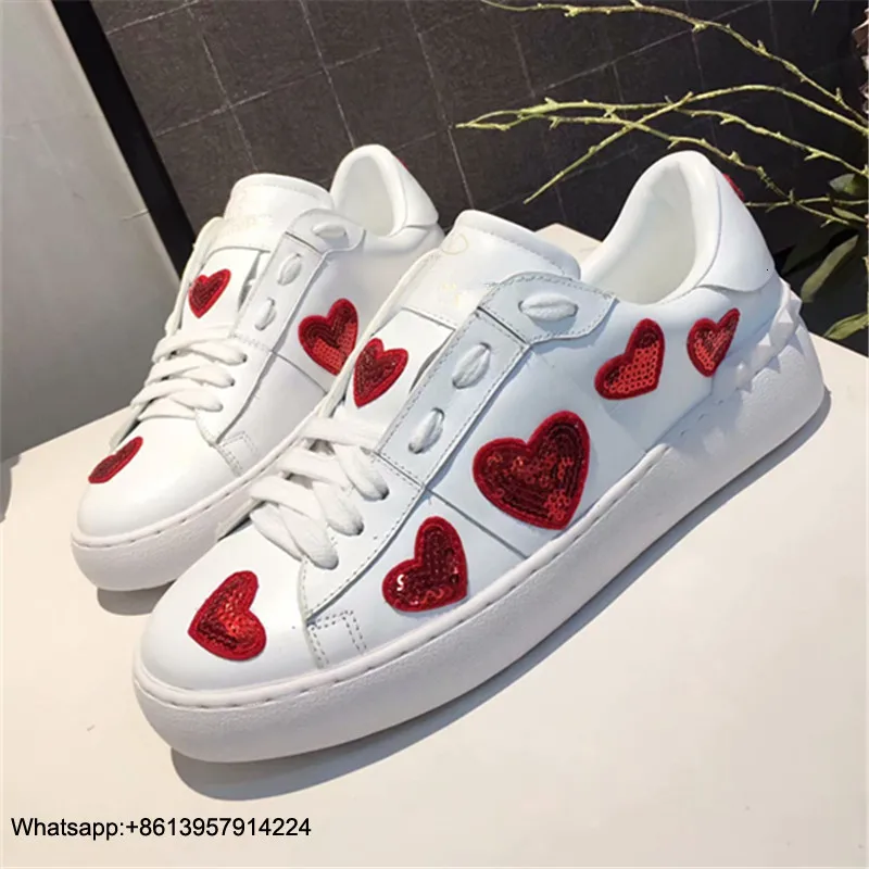 

Sneakers Ladies Espadrilles Women Shoes Lace-UP Chaussures Femme Casual Zapatos De Mujer Low Heels Female Shoes Heart-Shaped