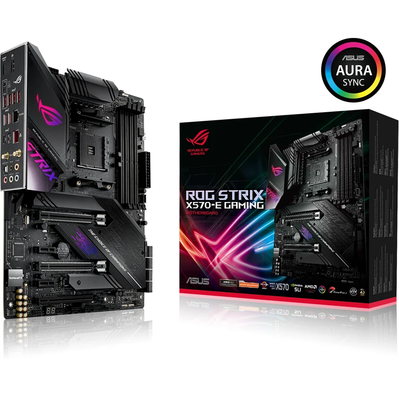 Новая материнская плата ASUS ROG STRIX X570-E с разъемом AM4 DDR4 USB3.2 SATA3 128GB HDMI M.2 X570 настольная материнская плата