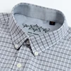 Chemise à carreaux Oxford boutonnée pour hommes, chemise à manches longues, simple poche plaquée, décontractée, contraste épais, coupe Standard ► Photo 3/6