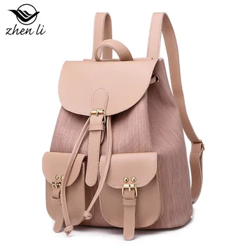 

2020 new fashion college style pu bookbag women bag travel backpack kawaii harajuku backpack spractical school bags women
