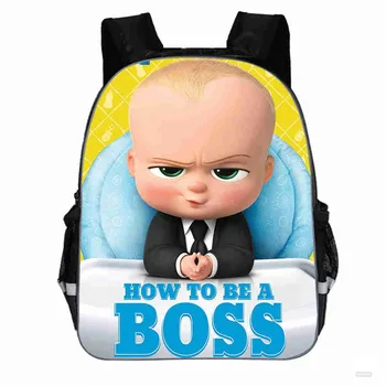 

New Kawaii Boss Baby Print Children Backpack Set Back to School Gift Anime Kds Book Bag Boy and Girl Daypack Wholesale