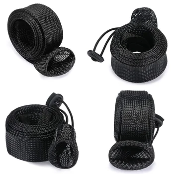 

4 Pieces/Set Fishing Rod Cover Fishing Pole Glove Protector Cover Rod Sleeve Sock with Lanyard for Fly, Sea Fishing Rod