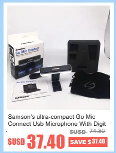 Samson's ultra-compact Go Mic Подключите Usb микрофон с цифровым шумоподавлением Поддержка VoIP от слова до текста DAW программного обеспечения