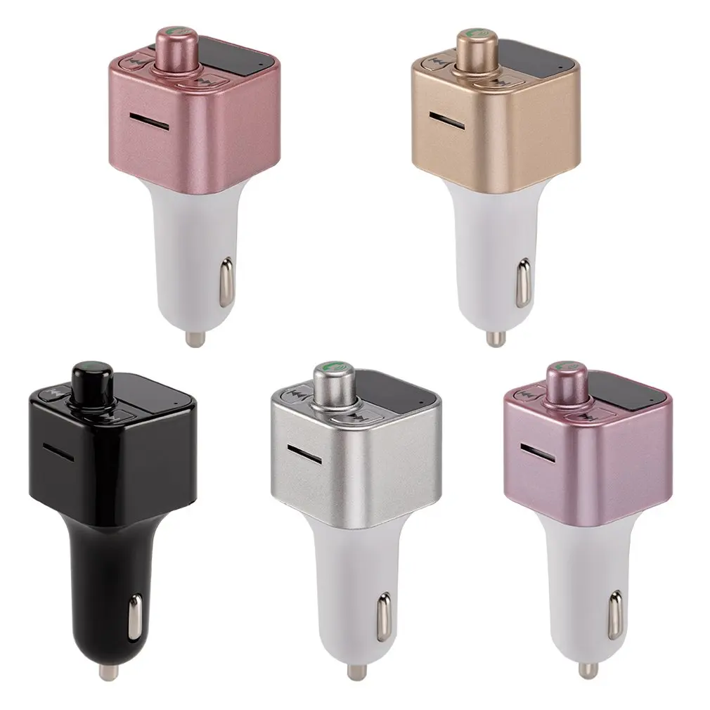 Car Styling B5 Car Kit Handsfree FM Transmitter Radio MP3 Player USB LCD Remote Music Player Support TF Card