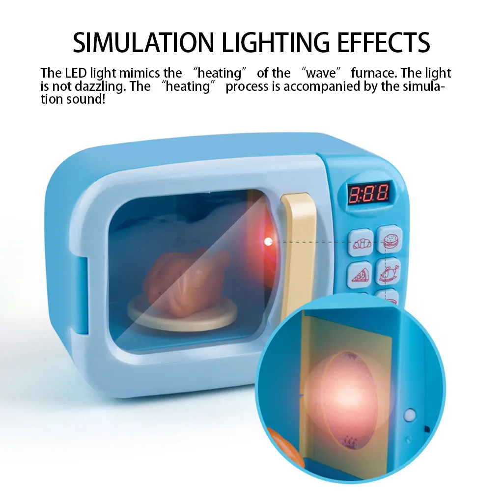 Детская игрушка для ролевых игр, электрическая бытовая техника, аналоговая микроволновая посуда, обучающая классическая игрушка M140