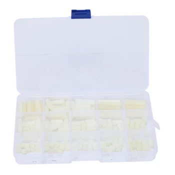 

150Pcs/Set Nylon Hex Spacer Standoffs Screws Nuts Assortment Kit Male Female White