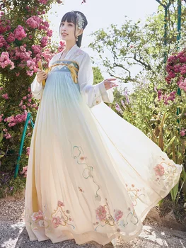 

2020 woman retro hanfu dress traditioanl chinese ancient classical dance wear elegant fairy festival photography costume