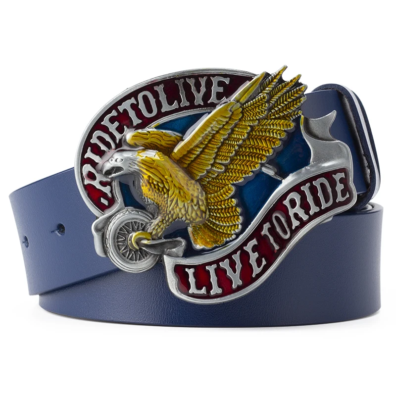 

Кожаный ремень с пряжкой Love To Ride модный мужской декоративный женский ремень