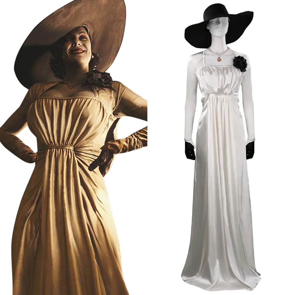 

Village Alcina Dimitrescu Cosplay Costume Outfits Halloween Carnival Suit