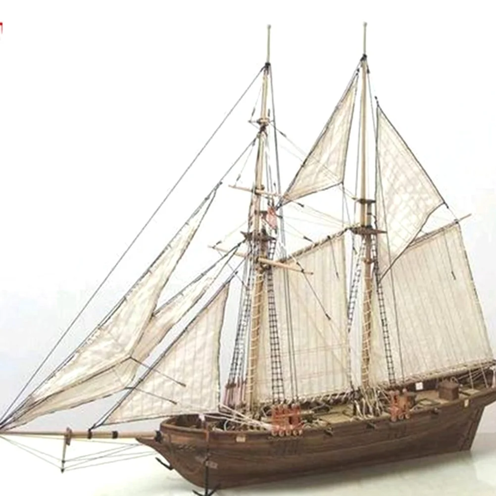 Ship Assembly Model DIY Kits Wooden Sailing Boat 1:50 Scale Decoration Toy Gift 