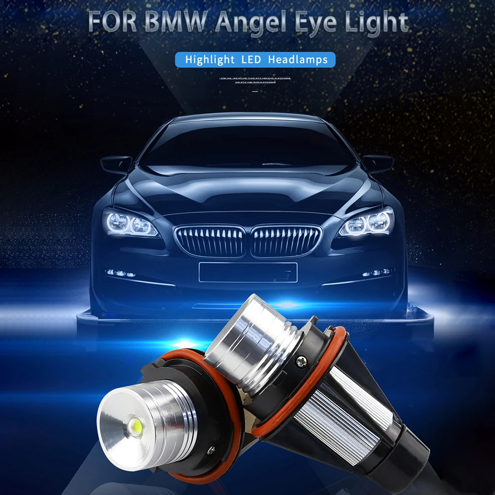 Светодиодсветодиодный габаритные огни Angel Eyes без ошибок лампы для BMW E39 E53 E60 E61 E63 E64