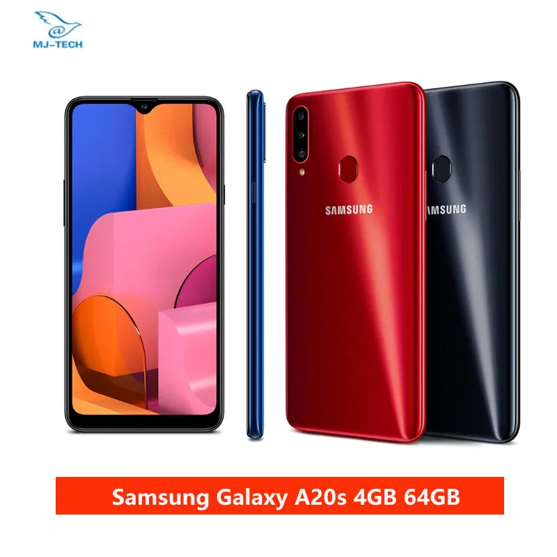 Мобильный телефон samsung Galaxy A20S 4 Гб 64 6 5 дюймов Infinity V Snapdragon 450 Восьмиядерный Android 9 0