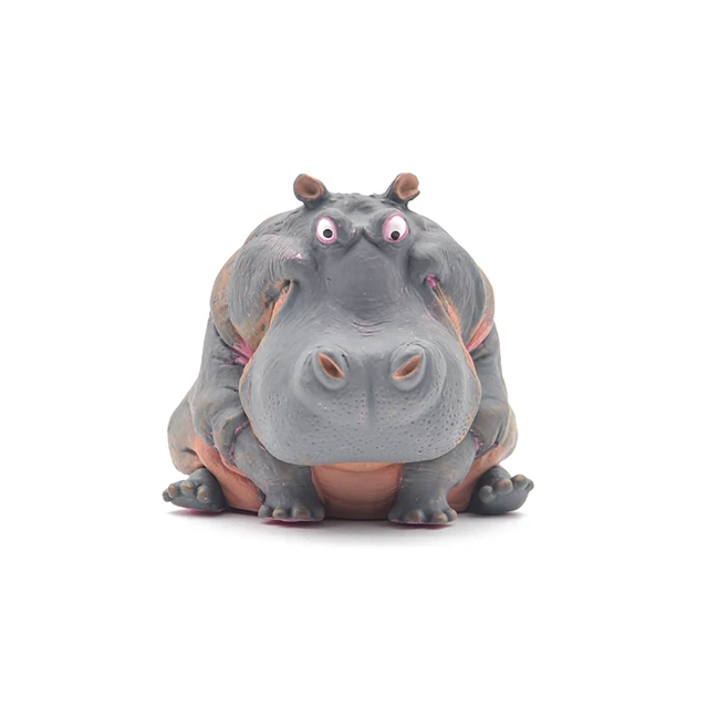 Japan capsule toys funny animals wild world angry fierce fat tiger hippo zebra Shoebill stork koala bear stare gashapon figures 4