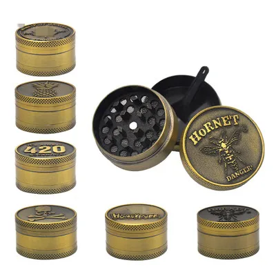 Бронзовая 3 слойная металлическая шлифовальная машина измельчитель табака