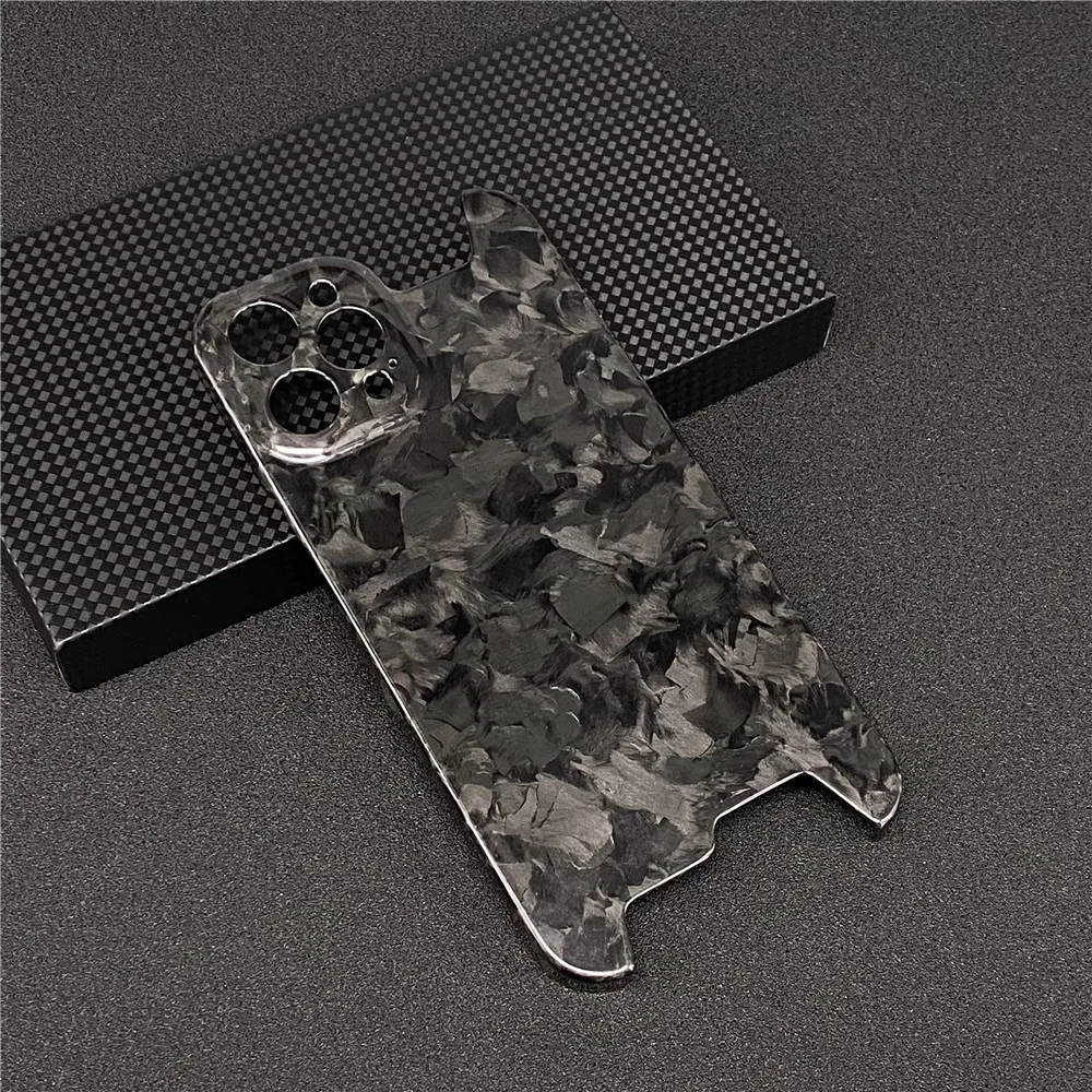 Carbon Fiber Phone Case For iPhone 12 Pro Max Ultra-thin Ultra-light High-strength Protective Sleeve Half-enclosed Hard Shell