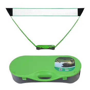 

Racket sport Portable Badminton Net Set Folding Volleyball Tennis Net with Racket Stand for Outdoors Courtyard badminton grip