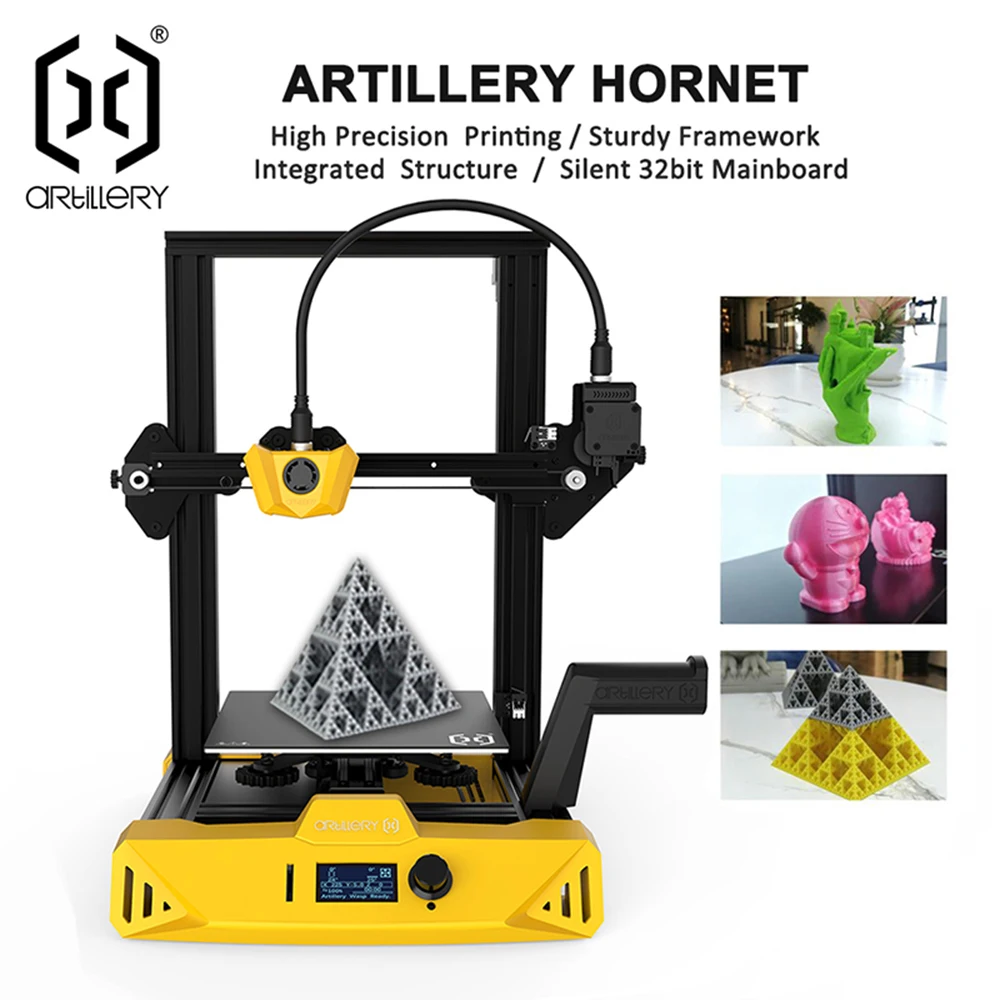 Artillery Hornet-impresora 3D ultrasilenciosa, tamaño 220X220X250mm, nivel de escritorio, alta precisión, 2021