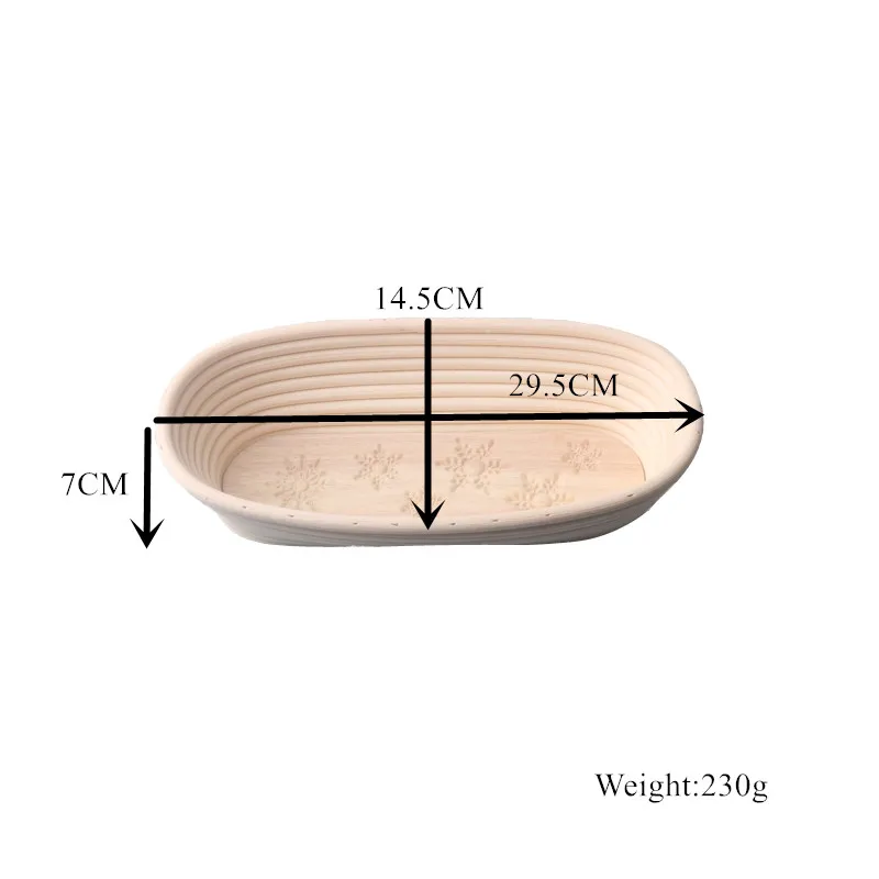 SHENHONG овальная Цветочная Узорчатая баннет чистая природа ручная работа ферментация изоляционная ротанговая корзина тесто хлеб с льняной