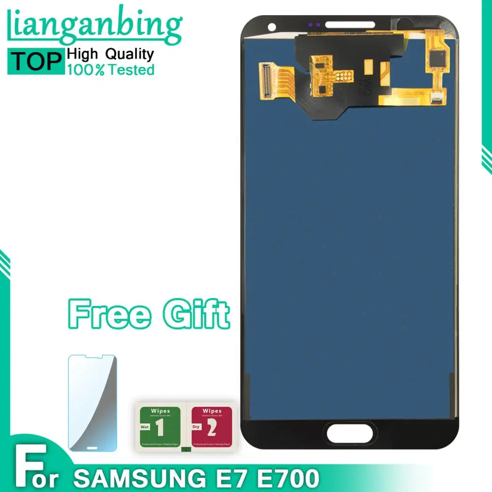 Для Samsung Galaxy E7 ЖК-дисплей E700 E700F E700M сенсорный экран дигитайзер сборка Замена 5,5 ''мобильный телефон ЖК-экран
