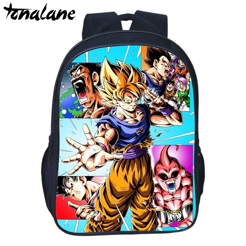 Аниме Dragon Ball Супер школьные сумки для женщин и мужчин повседневный рюкзак Супер Саян Гоку Вегета рюкзак для путешествий Детские рюкзаки - Цвет: 2