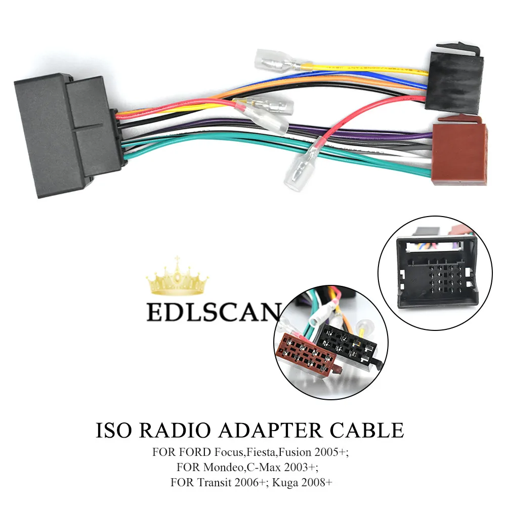 EDLSCAN ISO жгут проводов Соединительный Кабель-адаптер 12-023 autostereo радио ISO кабель 12-023