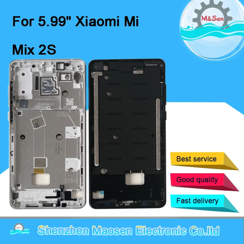 M& Sen для 5,9" Xiaomi mi x 2S mi x 2S Передняя рамка Корпус/mi ddle рамка+ боковые клавиши для mi x 2 mi x Evo