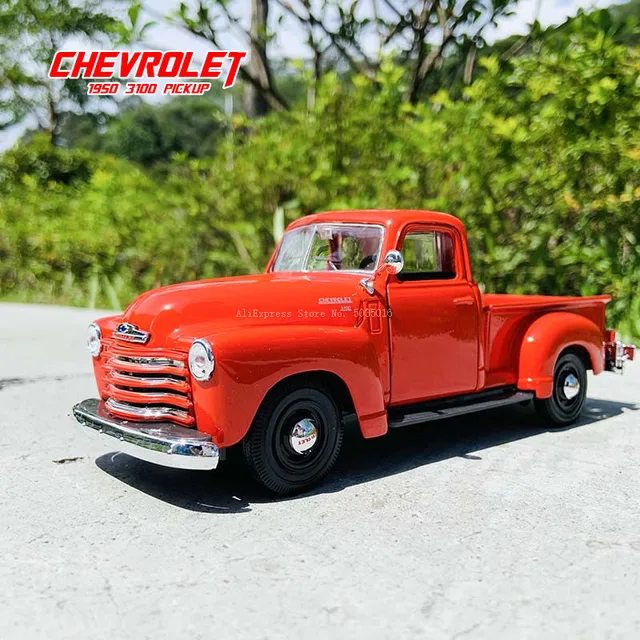 Maisto 1:25 1950 Chevrolet 3100  Pickup black simulation alloy car model crafts decoration collection toy tools gift 1950 Chevrolet 3100