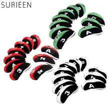 Железный головной убор для клюшки для гольфа, 10 шт., железный головной убор для гольфа, неопреновый прозрачный оконный чехол для клюшки для гольфа, железный головной убор, аксессуары для гольфа